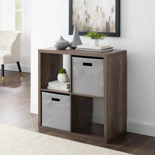 Four Cube Storage Cabinet - 30 - Gray