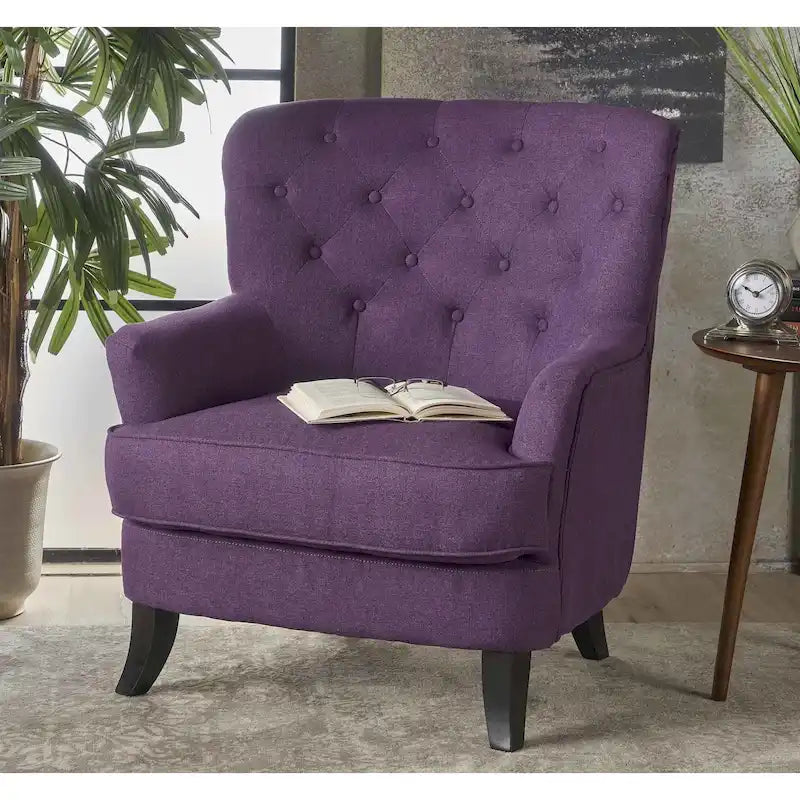Anikki Tufted Fabric Club Chair by Christopher Knight Home