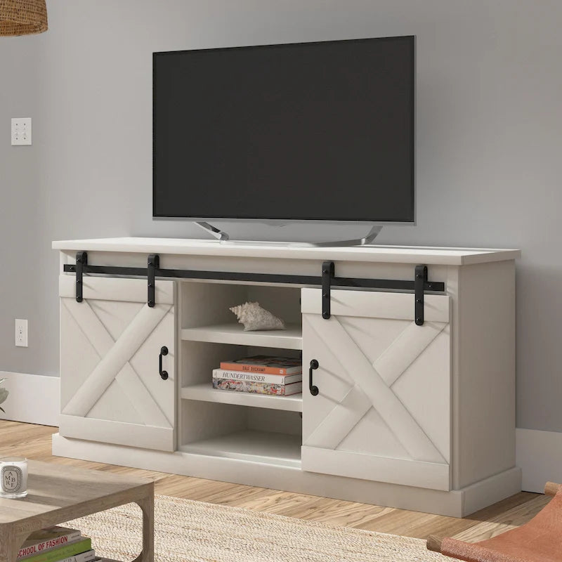 The Gray Barn Sycamore Rise Farmhouse Wood 66-inch TV Console