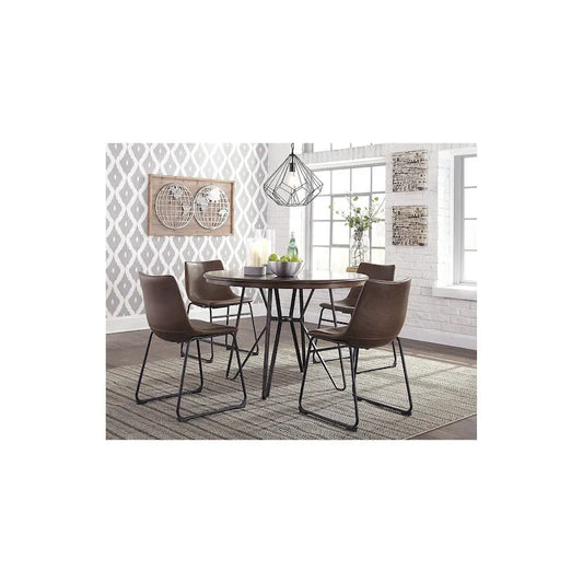 Signature Design by Ashley Centiar Brown/Black 5-Piece Dining Package