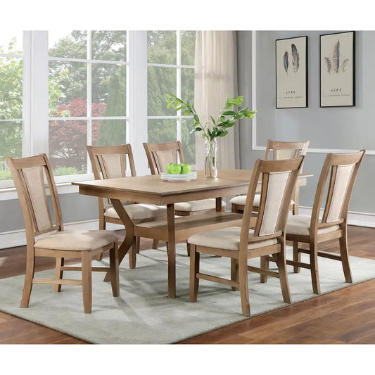Furniture of America Dionne 7-piece Storage Dining Table Set
