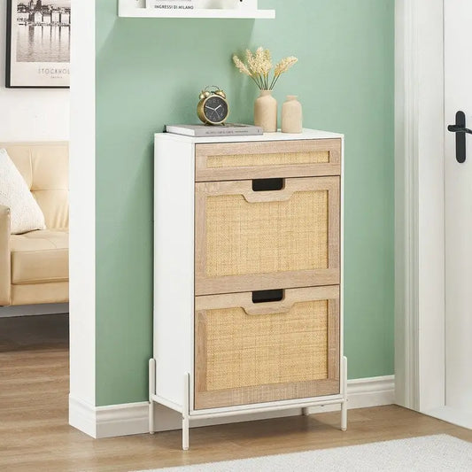 Two-door one-drawer shoe cabinet