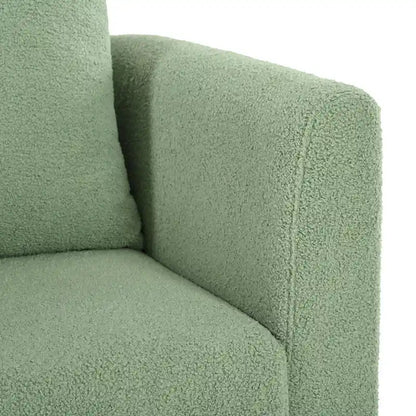 Green 26.77 Upholstered Arm Chair with Solid Wood Legs