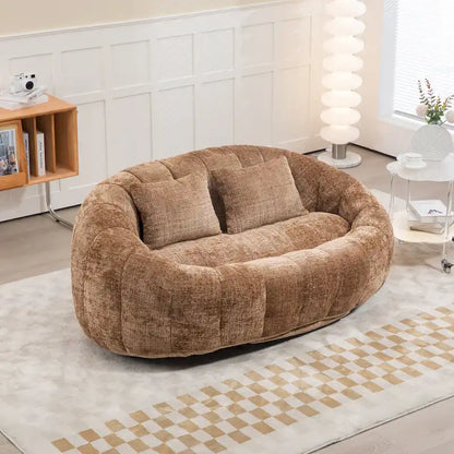 Coffee Modern 59 Chenille Loveseat Chaise Lounge Chair