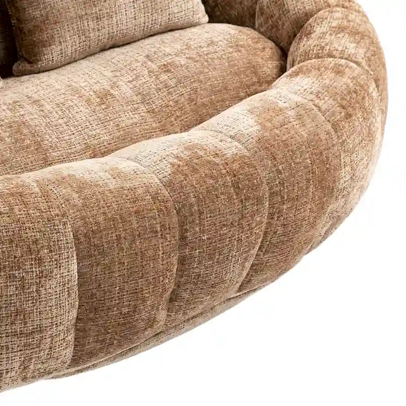 Coffee Modern 59 Chenille Loveseat Chaise Lounge Chair