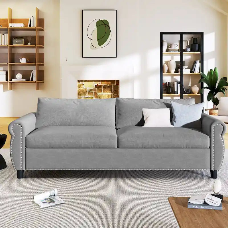 80.7 Pull-Out Sleeper Sofa Bed with Foam Mattress