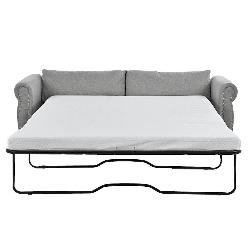 80.7 Pull-Out Sleeper Sofa Bed with Foam Mattress