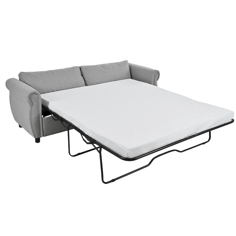 80.7 Pull-Out Sleeper Sofa Bed with Foam Mattress
