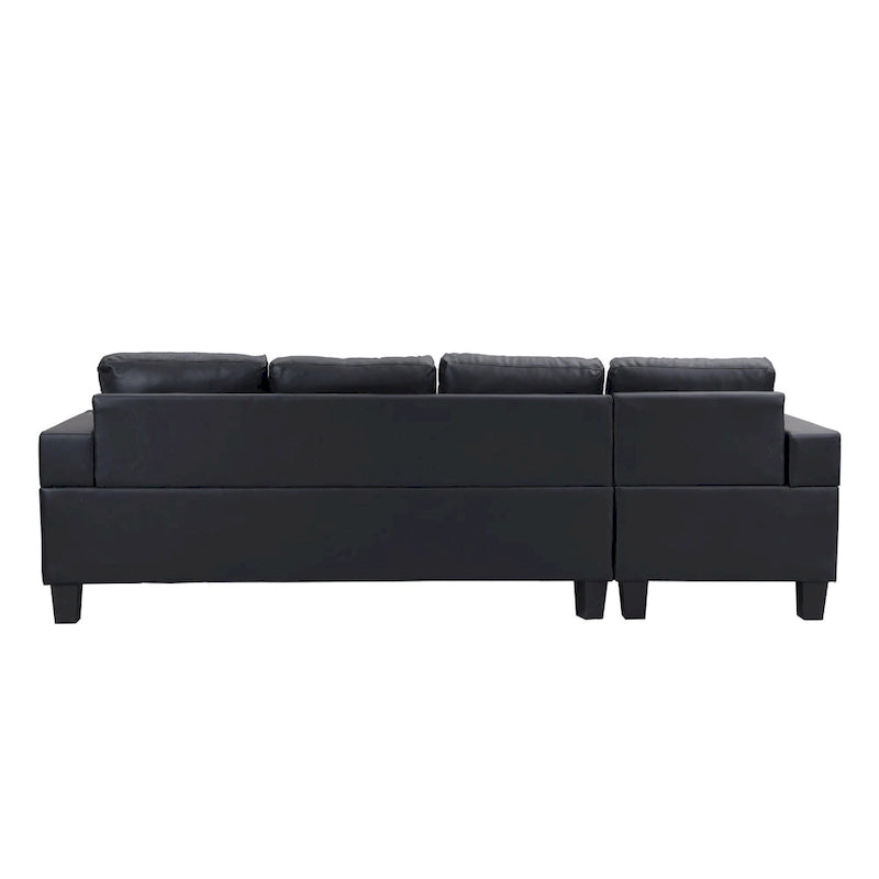 Modern Sectional Sofa Set with Cup Holders and Plush Cushions