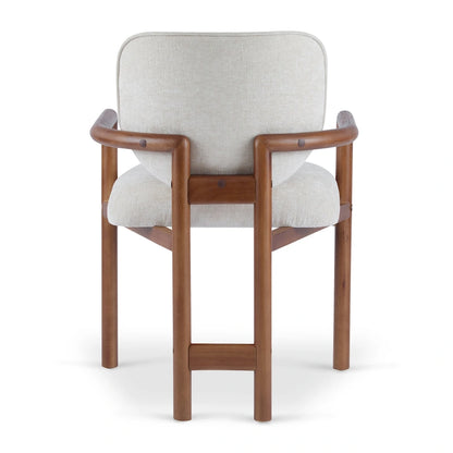 Christopher Knight Home - Harper Mordern Upholstered Rubberwood Arm Dining Chairs (Set of 2)