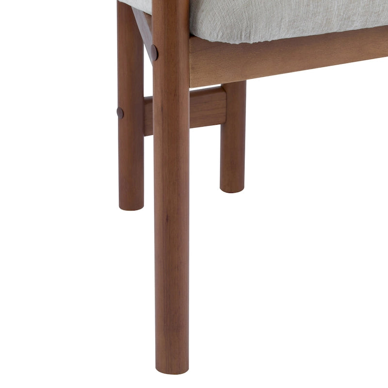 Christopher Knight Home - Harper Mordern Upholstered Rubberwood Arm Dining Chairs (Set of 2)