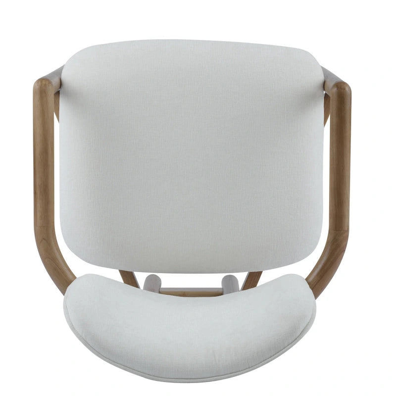 Christopher Knight Home - Harper Mordern Upholstered Rubberwood Arm Dining Chairs (Set of 2)