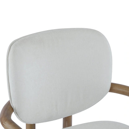 Christopher Knight Home - Harper Mordern Upholstered Rubberwood Arm Dining Chairs (Set of 2)