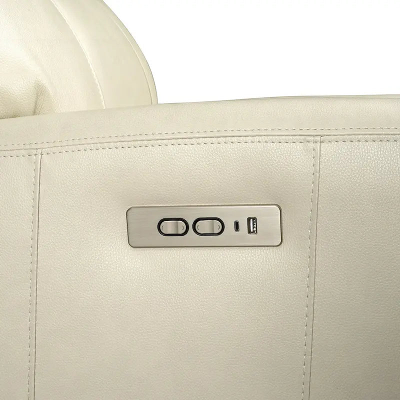 Genuine Leather 3-Piece Power Reclining Sofa Set with Power Headrest and USB&USB-C Port, Zero Gravity