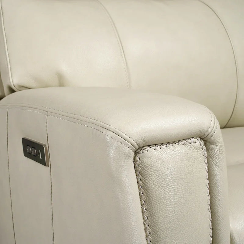 Genuine Leather 3-Piece Power Reclining Sofa Set with Power Headrest and USB&USB-C Port, Zero Gravity