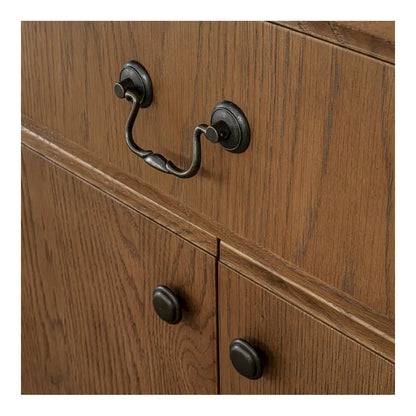 NADAAL STUDIOS Bastian, Sideboard With drawers, Warm Brown - 78.5W x19.76D x32H