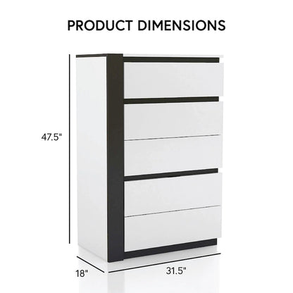 Furniture of America Conjira Modern 3-Piece White Wood Platform Bedroom Set