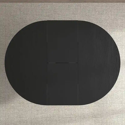 Modern Round Dining Table with Extendable Top and X Base for Family Dinners Small Spaces and Multi Scene Styling