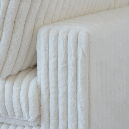 Modular Sectional Couch, Convertible V Shaped Sofa for Living Room, 5 Seat Comfy Modular Sofa With Chaise Ottoman