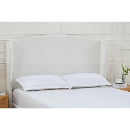 Minimalist Wingback Upholstered King Bed for Dreamy Sleep and Stylish Bedroom