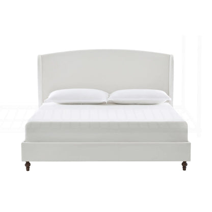 Minimalist Wingback Upholstered King Bed for Dreamy Sleep and Stylish Bedroom