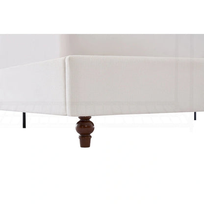 Minimalist Wingback Upholstered King Bed for Dreamy Sleep and Stylish Bedroom