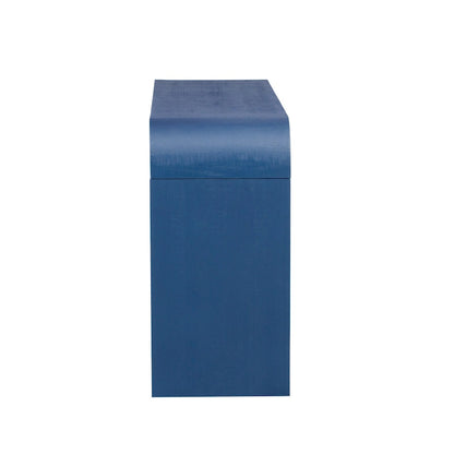 Curved Entrance Cabinet Sideboard Buffet Storage Cabinet / 4 Doors Accent Cabinet for Hallways Living Rooms