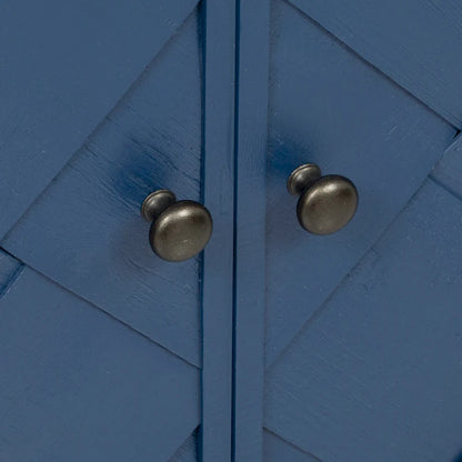 Curved Entrance Cabinet Sideboard Buffet Storage Cabinet / 4 Doors Accent Cabinet for Hallways Living Rooms