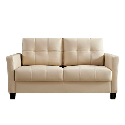 Ainfox 57.50 Faux Leather Loveseat