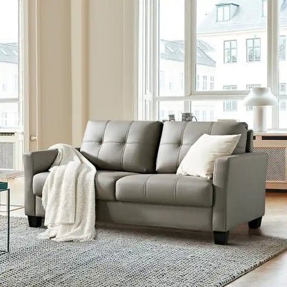 Ainfox 57.50 Faux Leather Loveseat