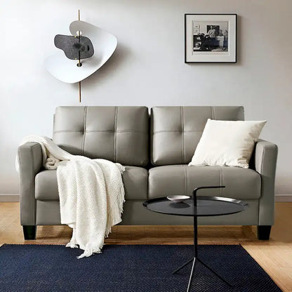 Ainfox 57.50 Faux Leather Loveseat