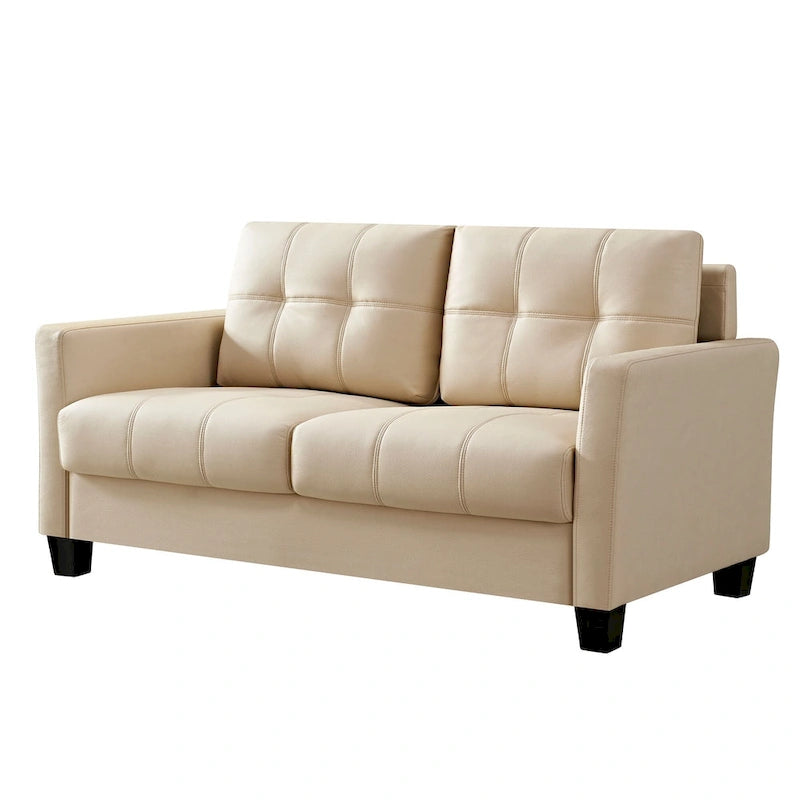 Ainfox 57.50 Faux Leather Loveseat