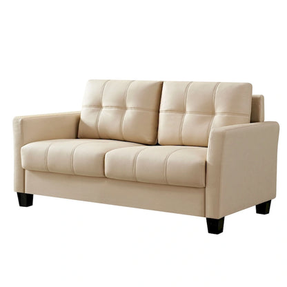 Ainfox 57.50 Faux Leather Loveseat