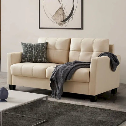 Ainfox 57.50 Faux Leather Loveseat