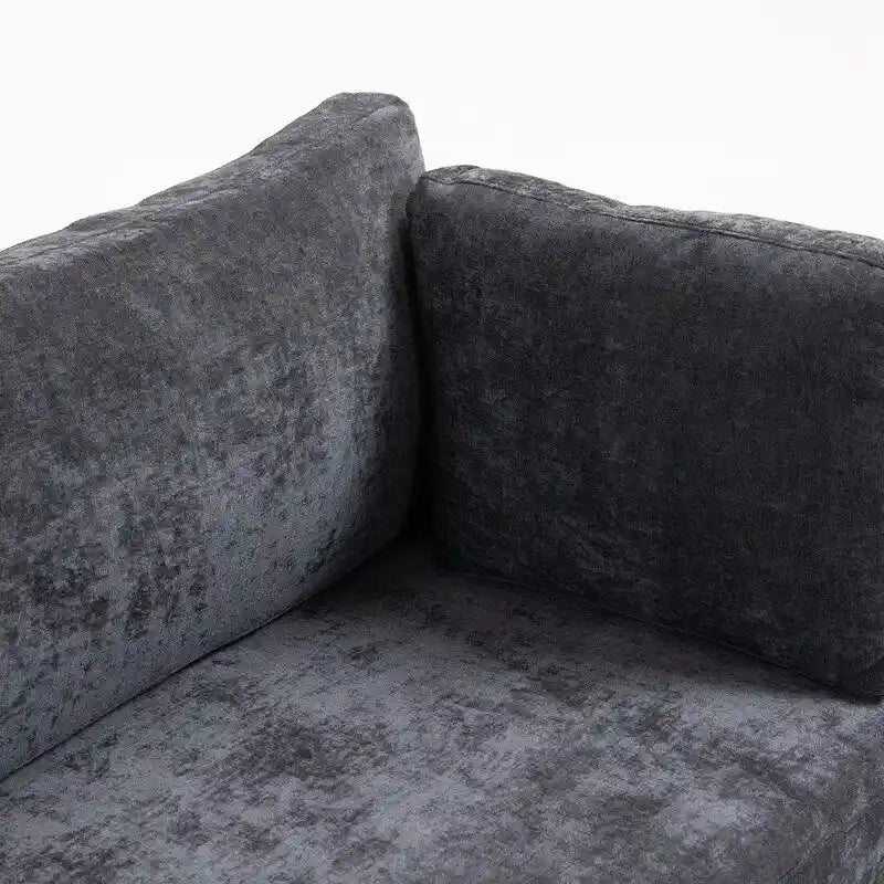 111.42 Chenille Upholstered Three Seater Sofa