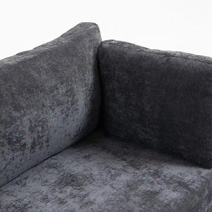 111.42 Chenille Upholstered Three Seater Sofa
