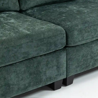 111.42 Chenille Upholstered Three Seater Sofa
