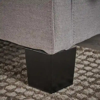 Light Grey King Size Modern Upholstered Platform Bed with Button-tufted Headboard for Bedroom