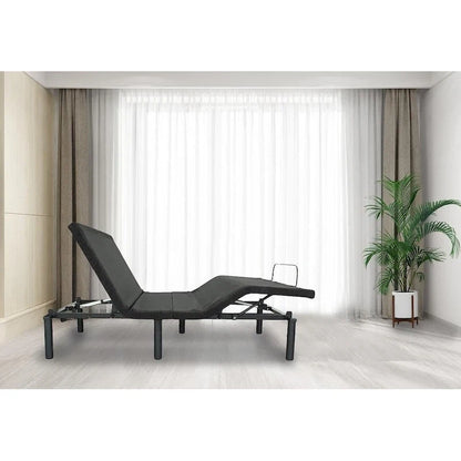 Antique Black Queen Size Adjustable Electric Bed Base with Remote Control