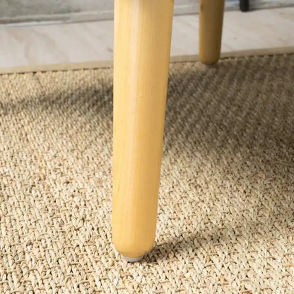 Modern 25 Upholstered Button Tufted Arm Chair with Rubber Wood Legs for Living Room