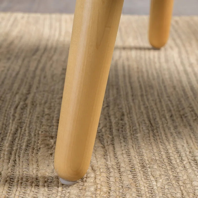 Modern 25 Upholstered Button Tufted Arm Chair with Rubber Wood Legs for Living Room