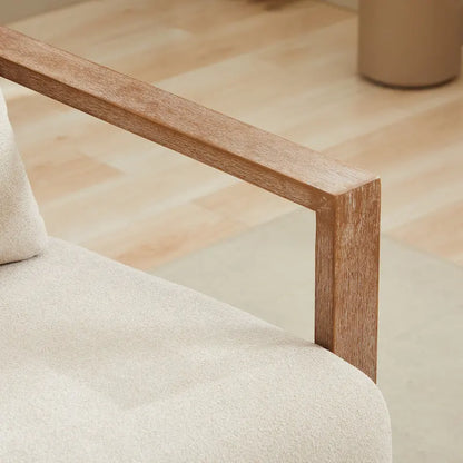 30.31 Linen Blend Upholstered Swivel Accent Chair