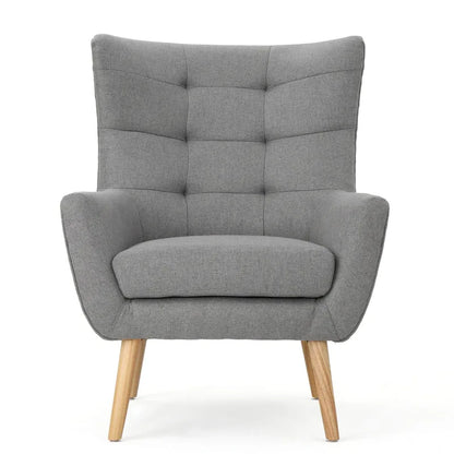 Grey 32.5 High Back Wingback Chair