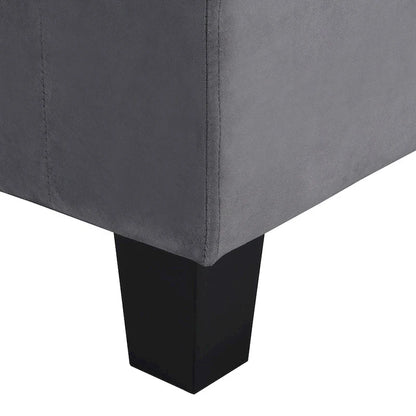 Grey 97.8 Modern 4-Seat Sofa Set with Storage Chaise