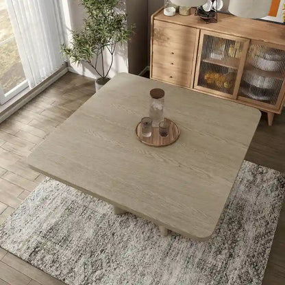 Furniture of America Piez Modern 54-inch Square Solid Wood Counter Height Dining Table