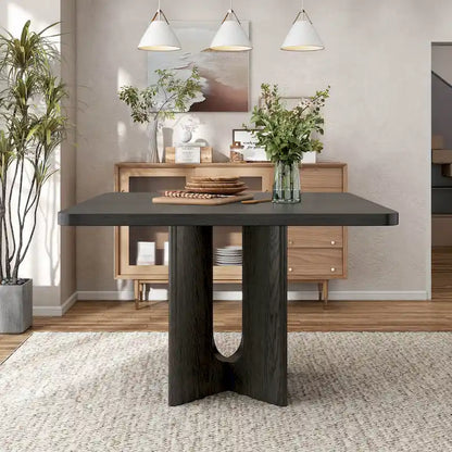 Furniture of America Piez Modern 54-inch Square Solid Wood Counter Height Dining Table