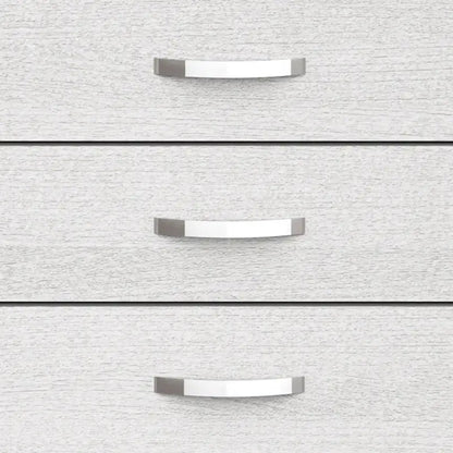 51 Tall Modern White Wood 5-drawer Storage Chest with Metal Pull