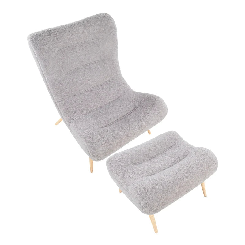 Carson Carrington Grega Chair with Ottoman