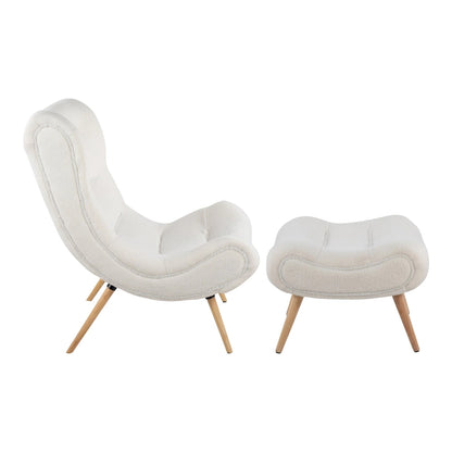 Carson Carrington Grega Chair with Ottoman