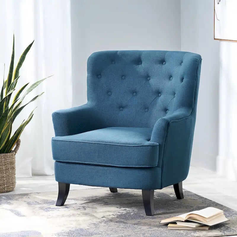 Anikki Tufted Fabric Club Chair by Christopher Knight Home